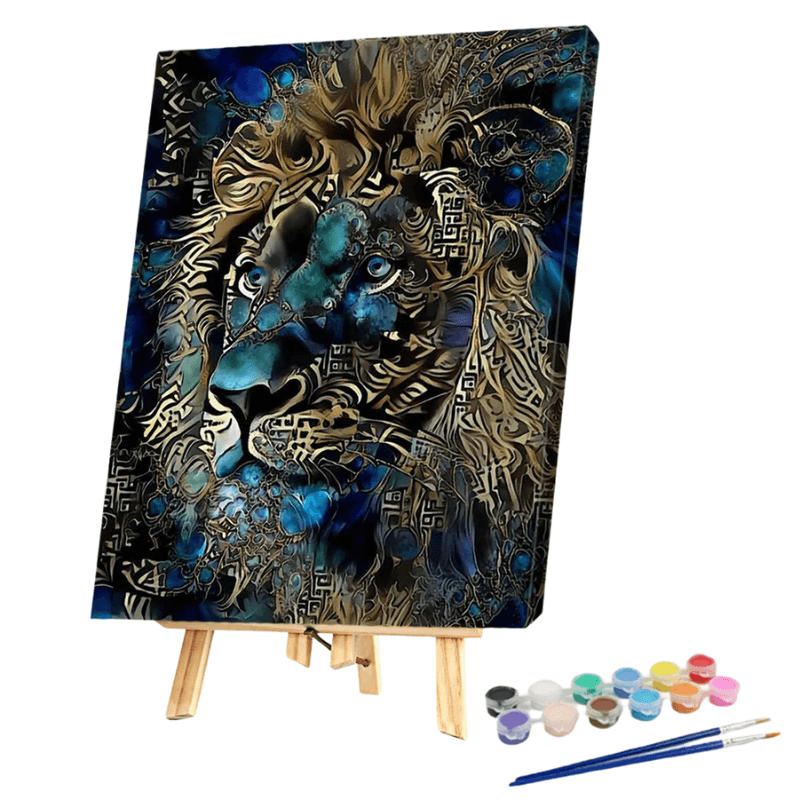 Lion Designed Paint By Numbers Kit