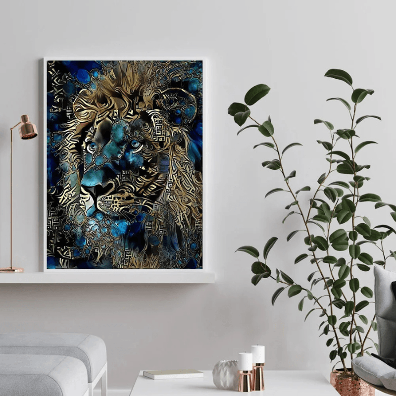 Lion Designed Paint By Numbers Kit