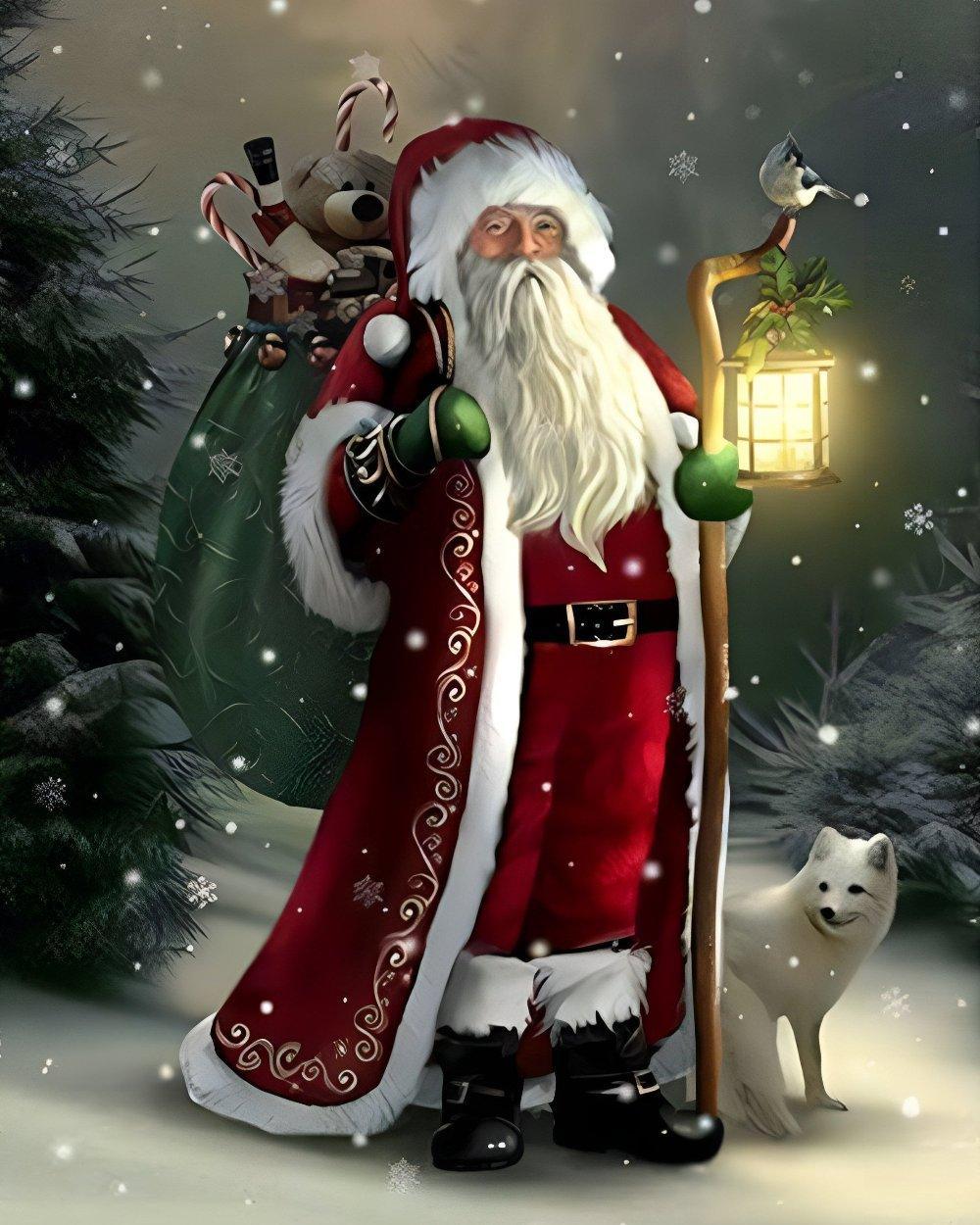 Santa Claus DIY Paint By Numbers Kit