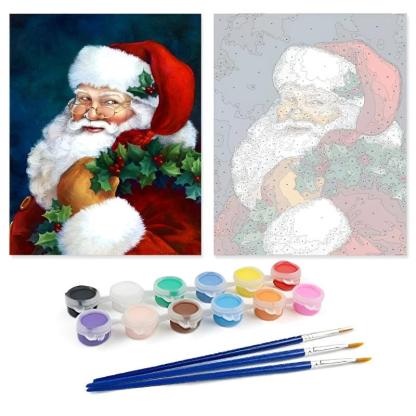 Santa Claus Paint By Numbers Acrylic Painting Kit