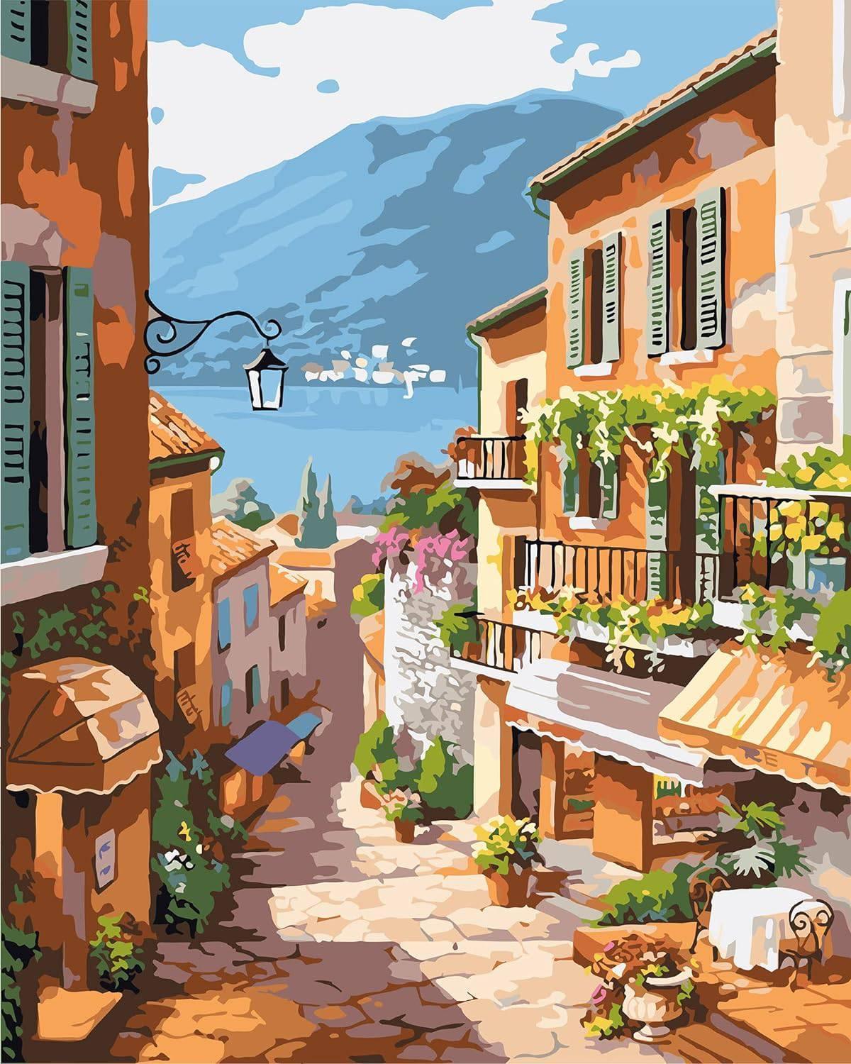 Seaside Village Paint By Number Kit – Artistry Rack