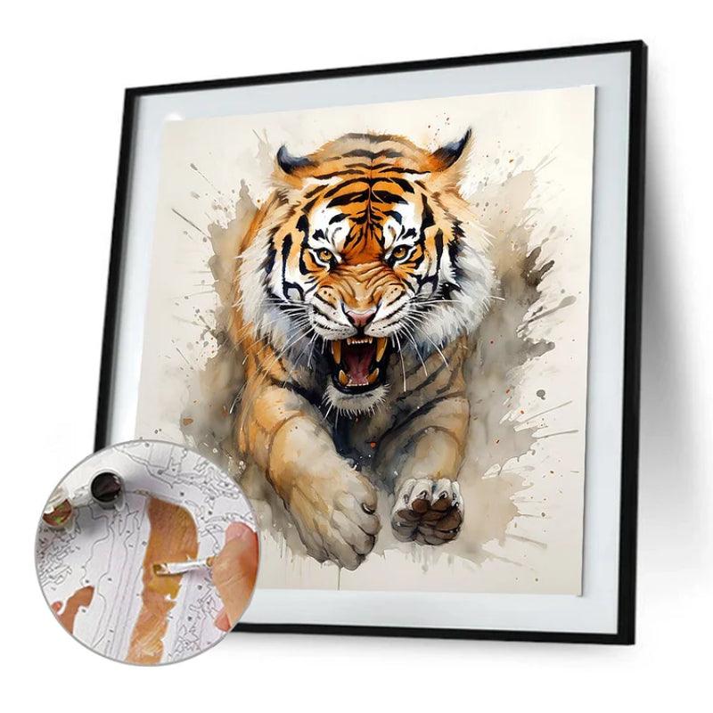 Tiger Themed Paint By Numbers Acrylic Painting Kit