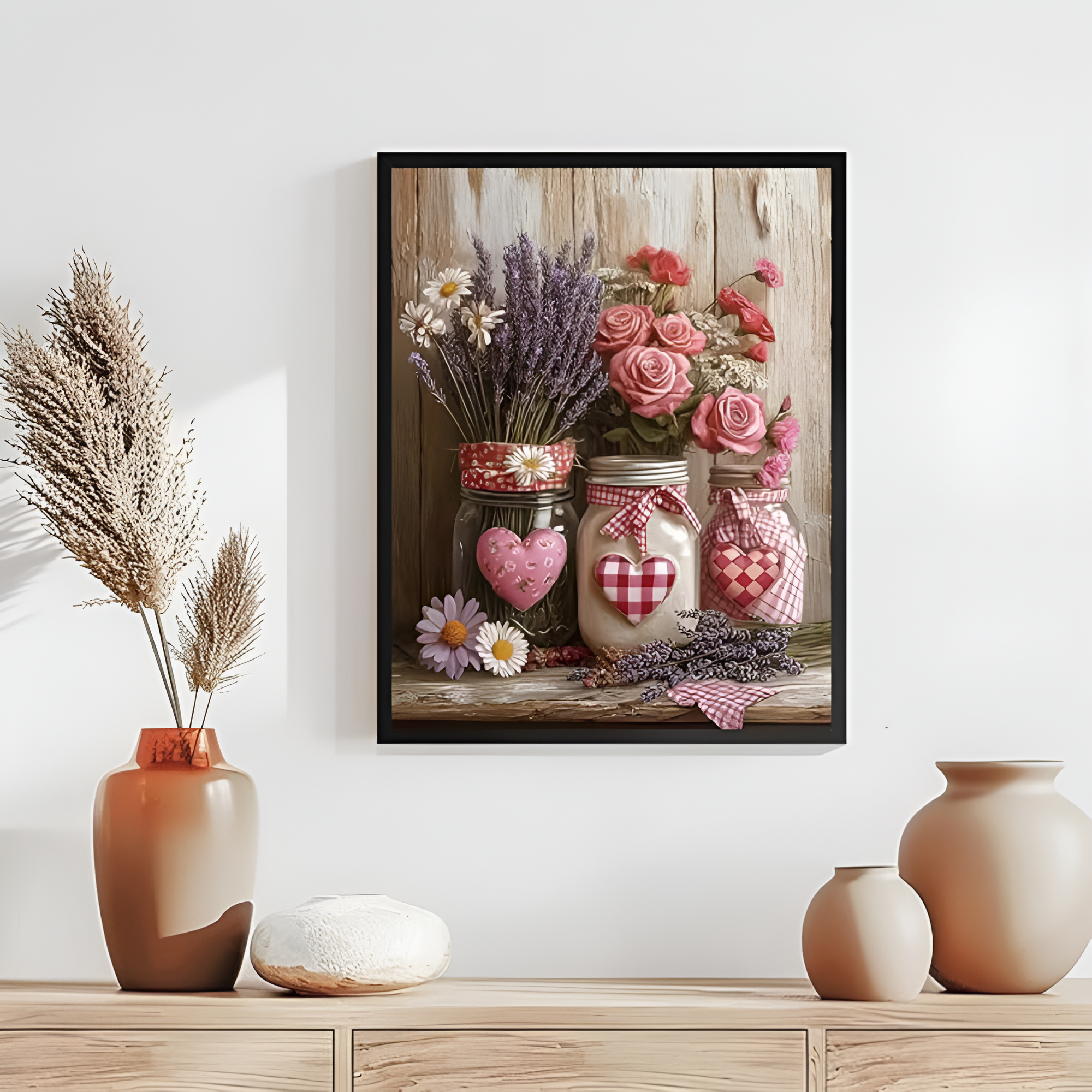 Valentines Themed Acrylic Paint By Numbers Kit For Gifting 