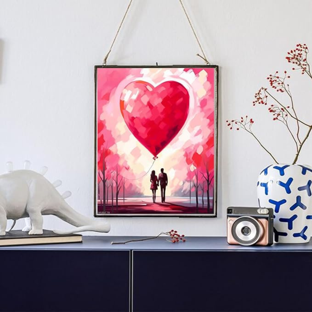 DIY Acrylic Paint by Number Kit Romantic Valentine Canvas 40x50cm