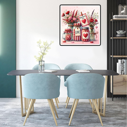 Valentine’s Day Paint by Numbers Kit for Adults DIY Canvas Art