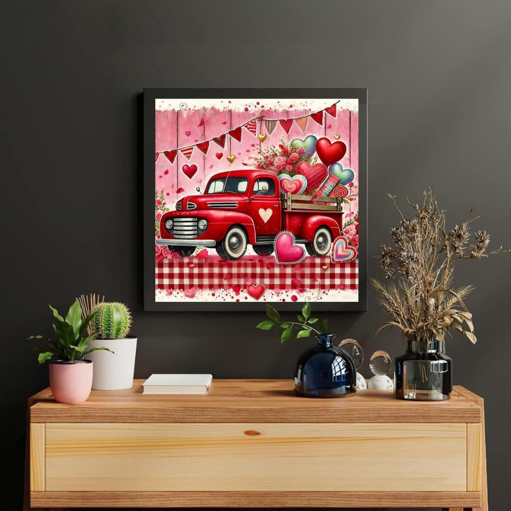 Valentine’s Day Paint by Numbers Kit for Adults DIY Canvas 16x16