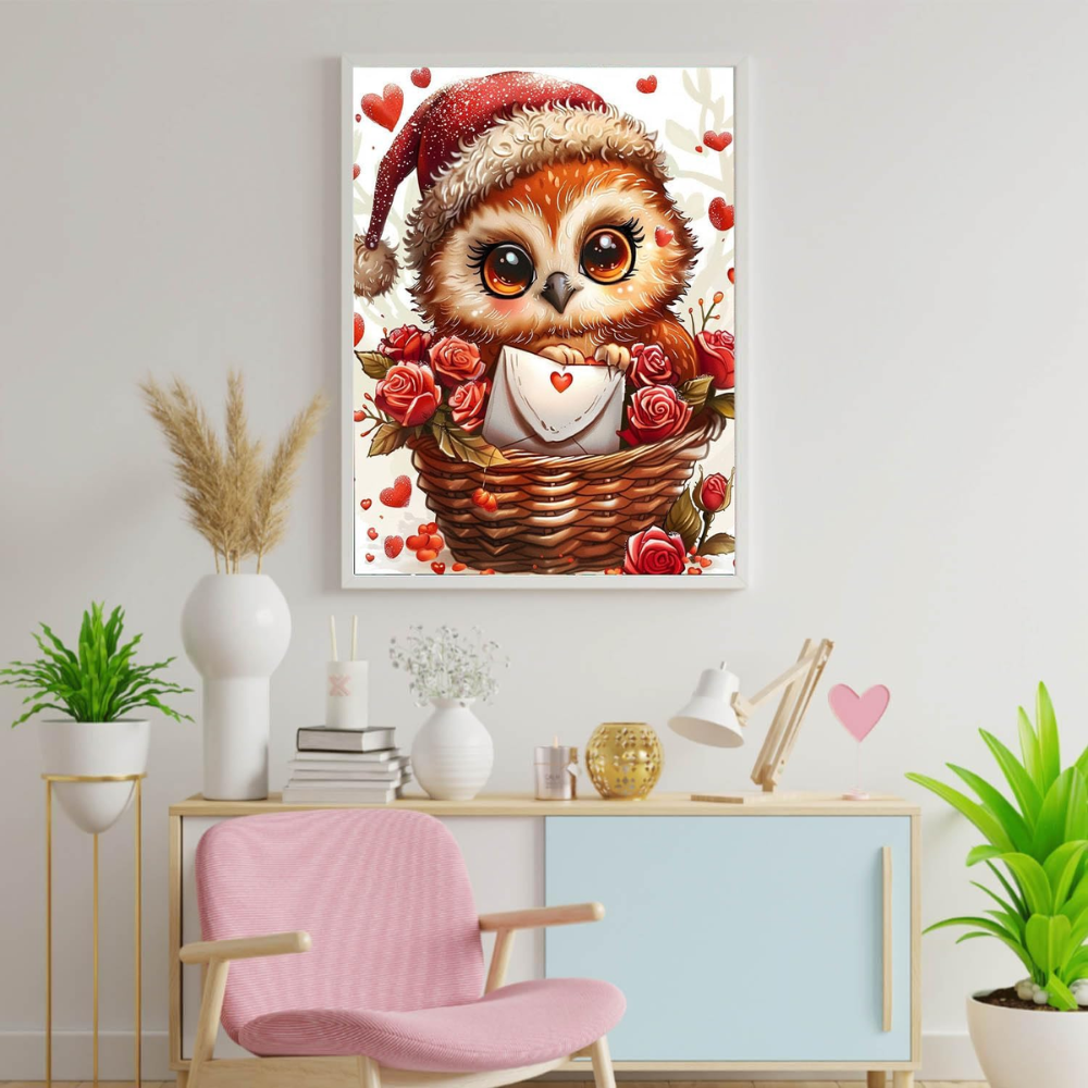 Squirrels Paint by Numbers Kit Rose Bush Love Canvas Art 16x20