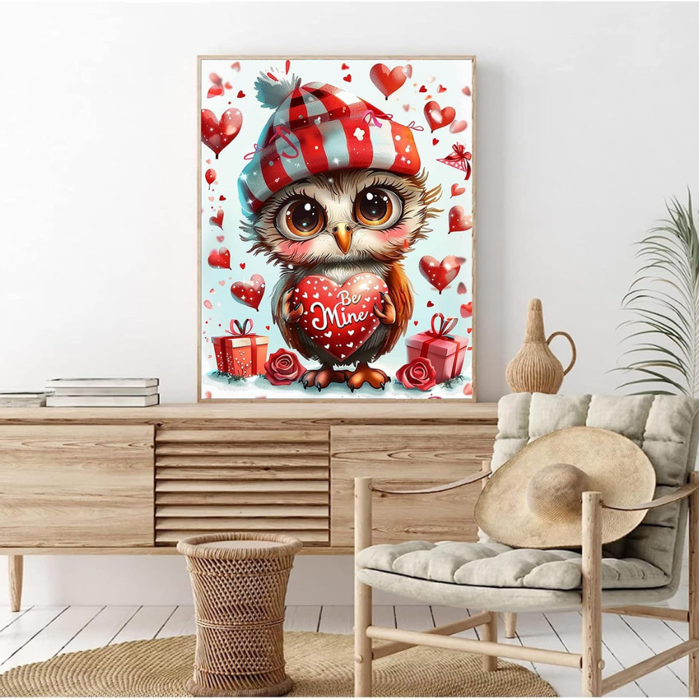 Squirrels Paint by Numbers Kit Rose Bush Love Canvas Art 16x20