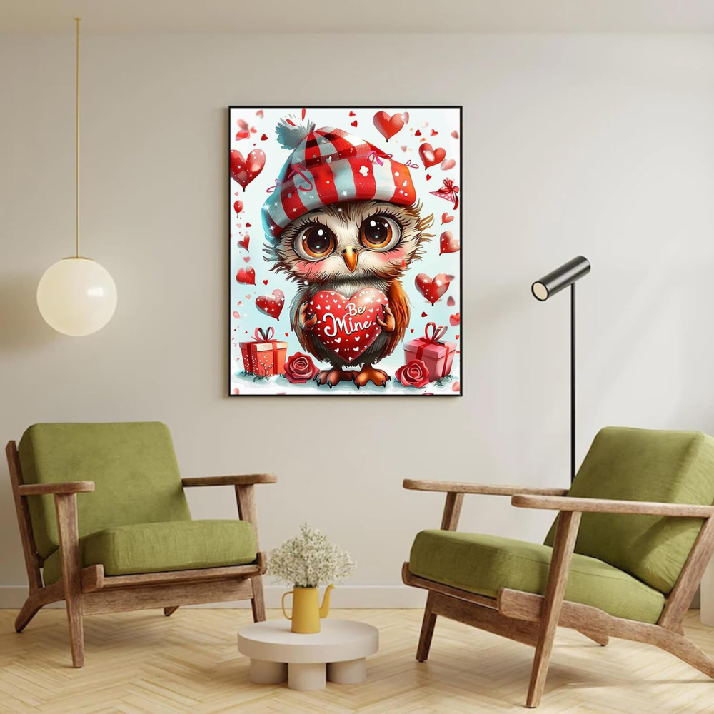 Squirrels Paint by Numbers Kit Rose Bush Love Canvas Art 16x20