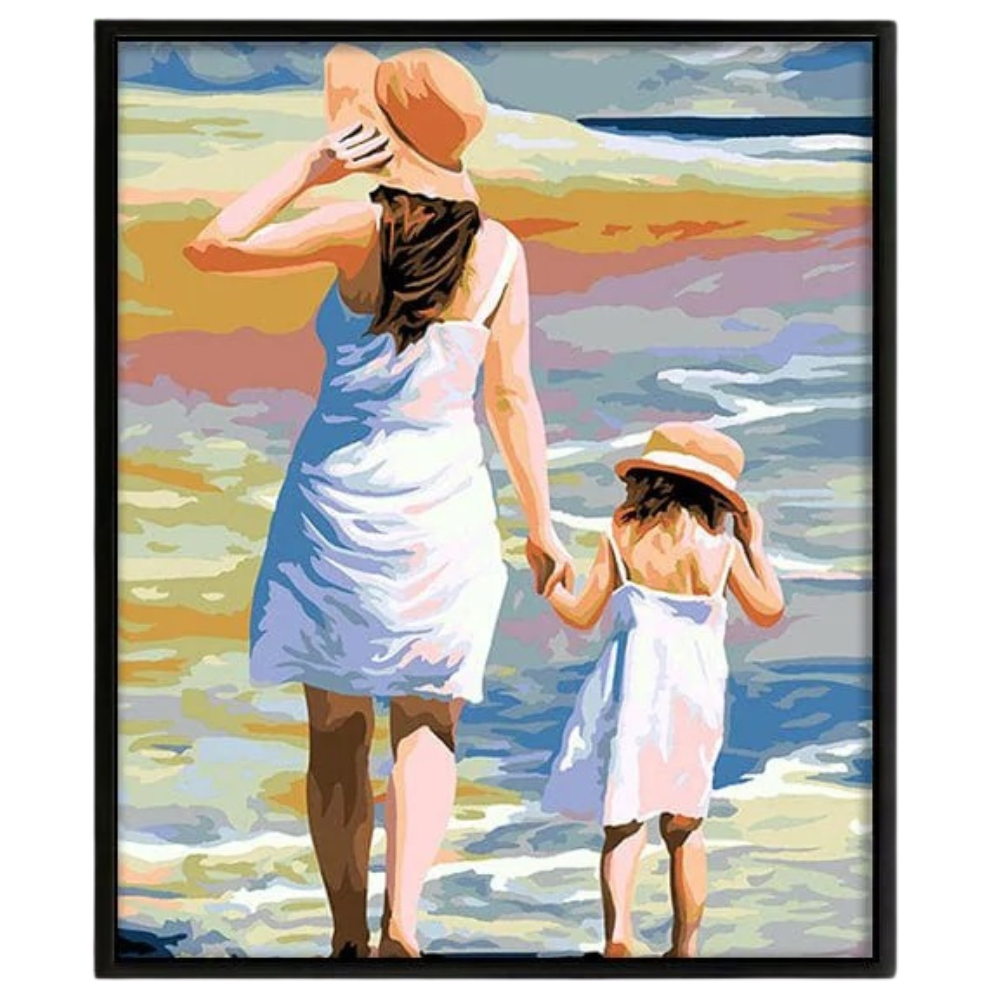 Coastal Maternal Journey DIY Canvas Painting Kit