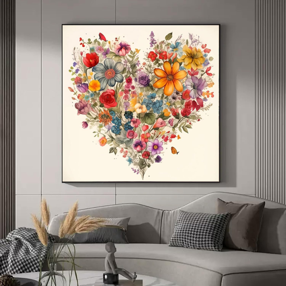 Valentine’s Day Flower Paint by Numbers Kit for Adults & Kids