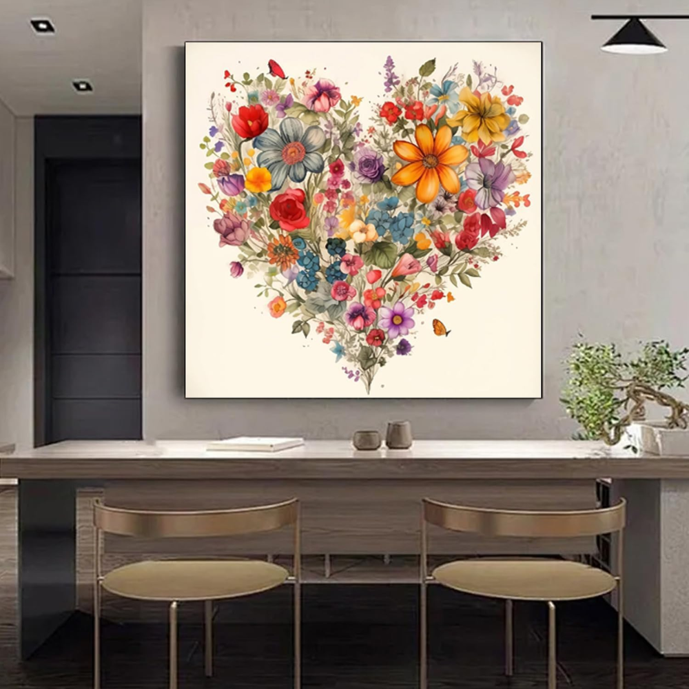 Valentine’s Day Flower Paint by Numbers Kit for Adults & Kids