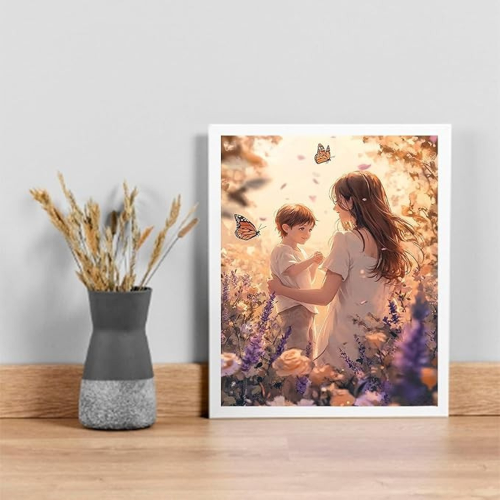  Paint by Numbers Kit for Adults Mother's Day 16x20Inch Canvas