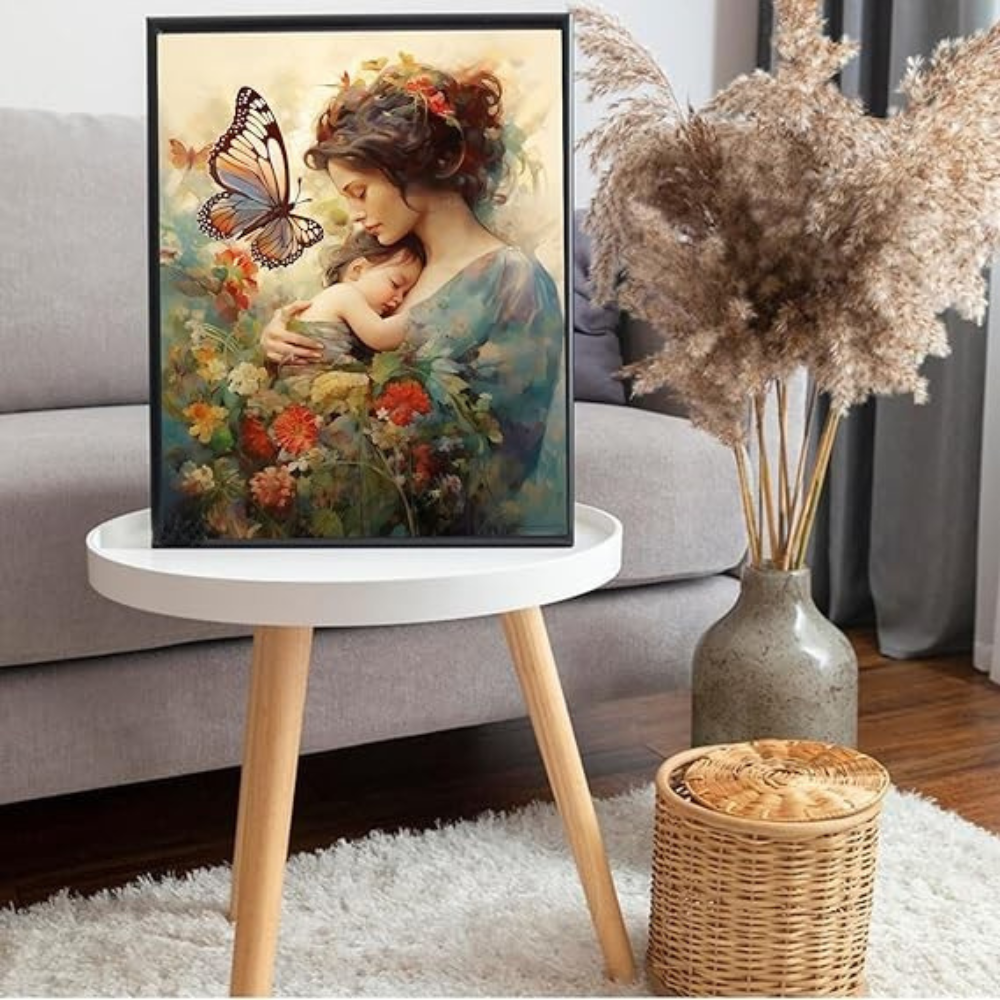 Paint by Numbers Mother's Day for Adults, Acrylic Oil Painting by