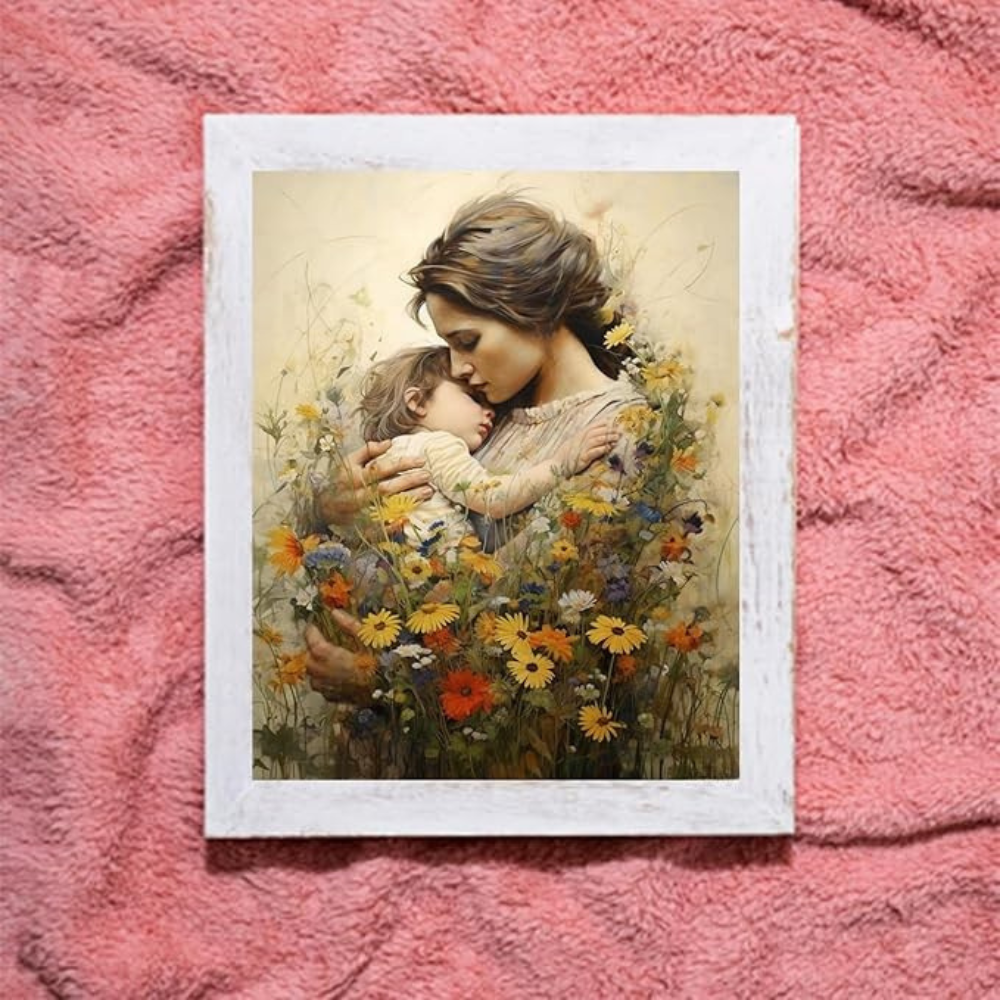 Paint by Numbers Mother's Day for Adults, Acrylic Oil Painting by Numbers Kits for Beginner