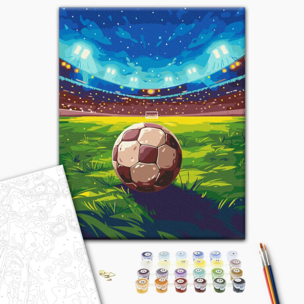 FIFA 2026 Football On Green Field Stadium Paint By Number Wall Art Kit