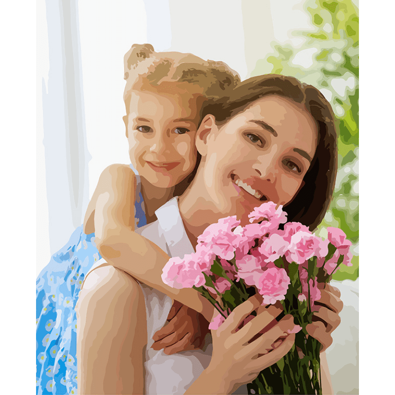 Custom Mothers Love Paint By Numbers