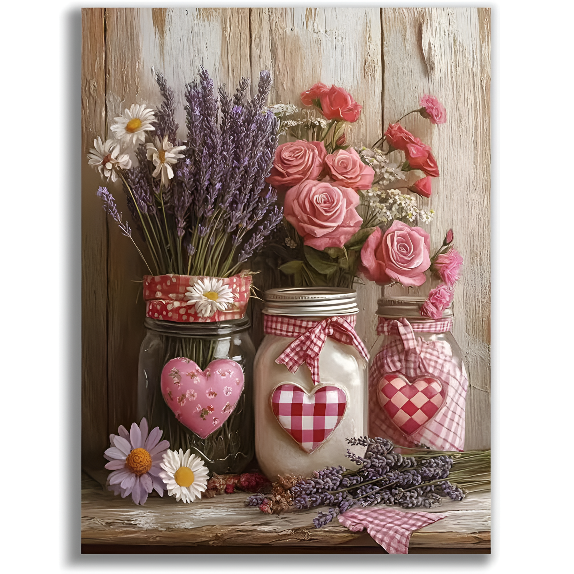 Valentines Themed Acrylic Paint By Numbers Kit For Gifting 