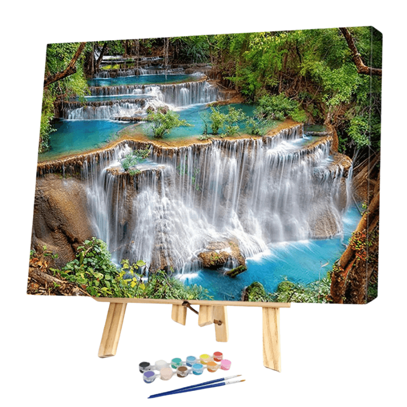 Waterfall Design Paint By Numbers Kit – Artistry Rack