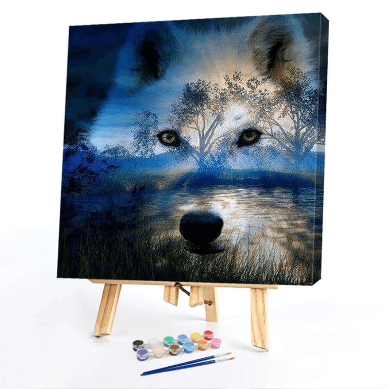 Wolf Design Paint By Numbers Kit