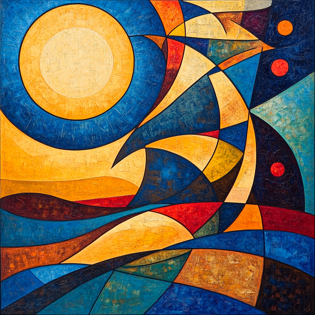 Wassily Kandinsky Inspired Sonic Abstraction Paint by numbers art