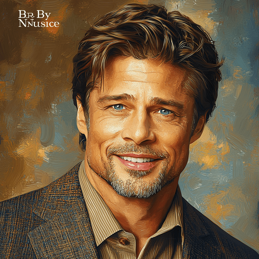 Brad Pitt: Timeless Adventurer Of The Silver Screen Paint By Color