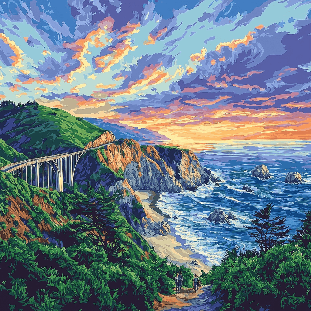 Big Sur Coast Numbered Painting Kits