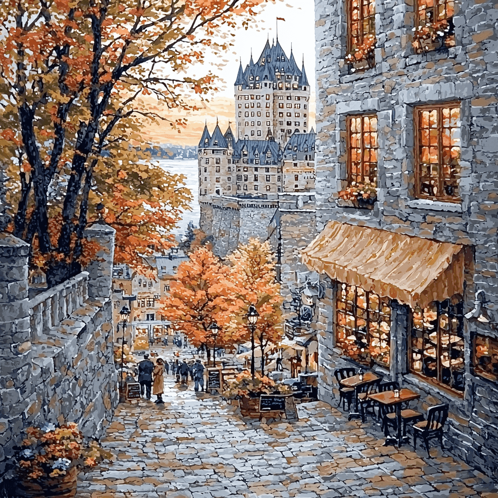 Old Quebec - Quebec City Paint By Number