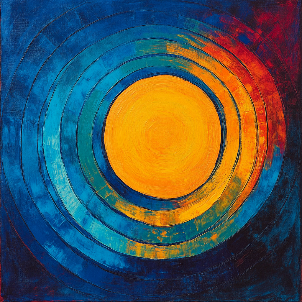 Wassily Kandinsky Inspired Solar Symphony Paint by numbers kits