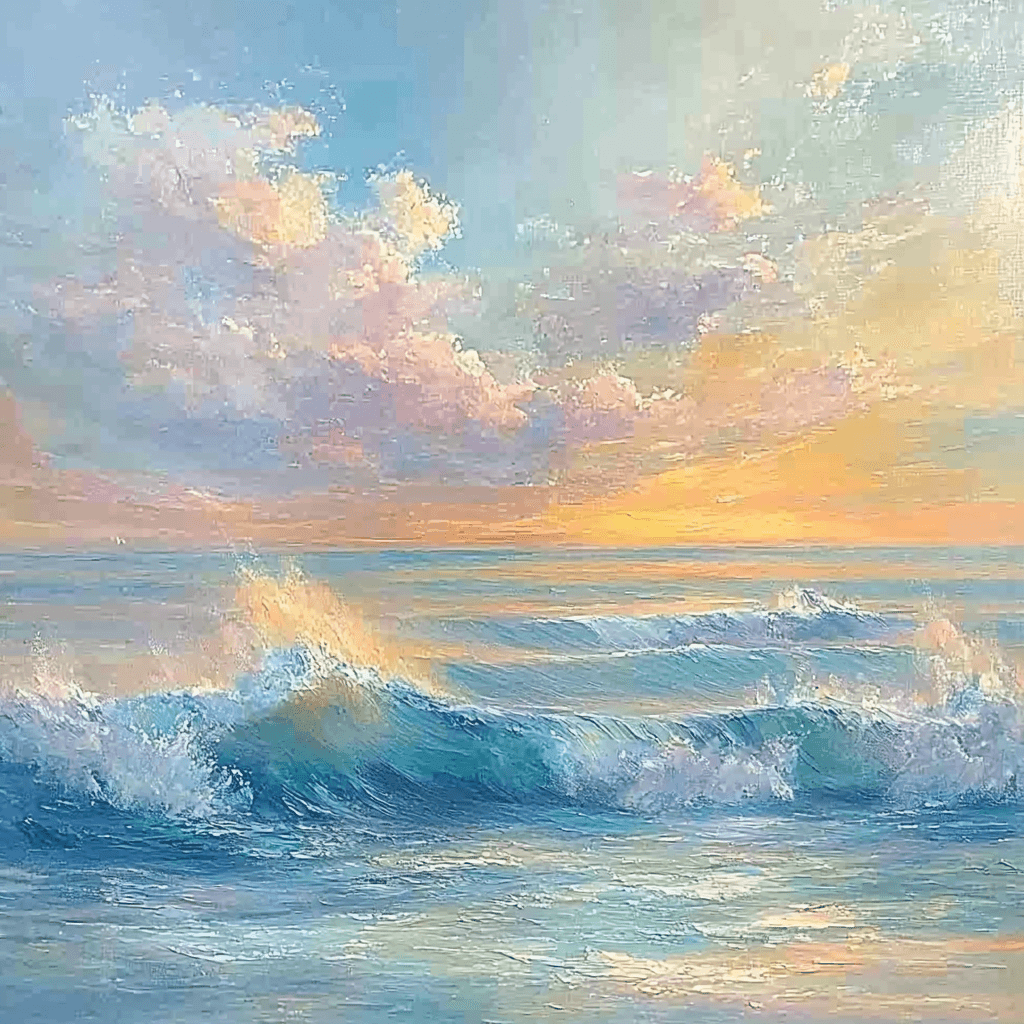 J.M.W. Turner Inspired Dreamy Dance Of The Sea Paint By Numbers Kits