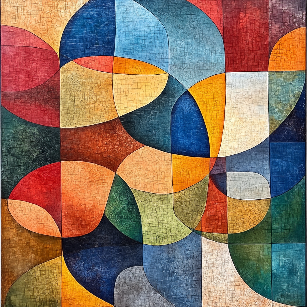 Paul Klee Inspired Abstract Nature's Echo Painting Number Kit