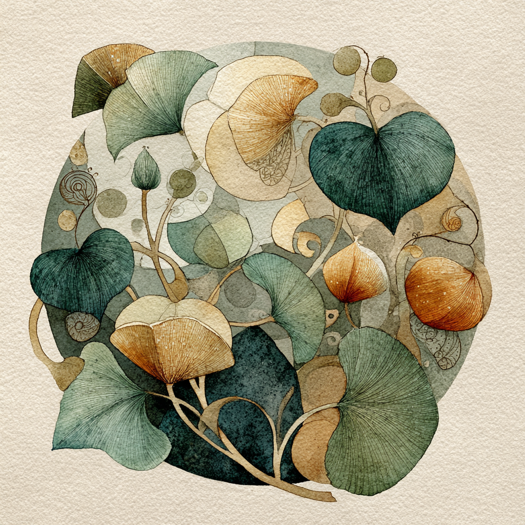 Leonardo Da Vinci Inspired Botanical Spiral Painting by numbers kit