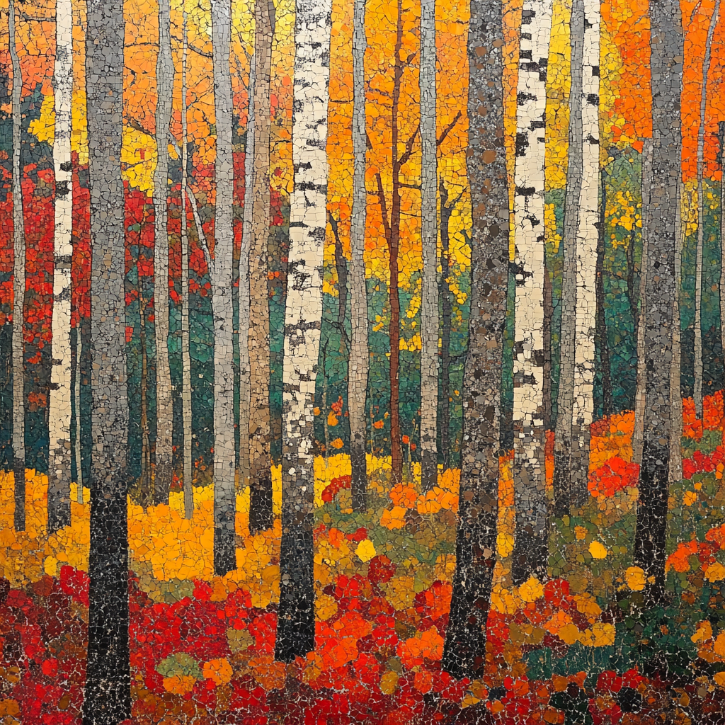 Jean-Paul Riopelle Inspired Autumn Forest Rhythms Paint by numbers art