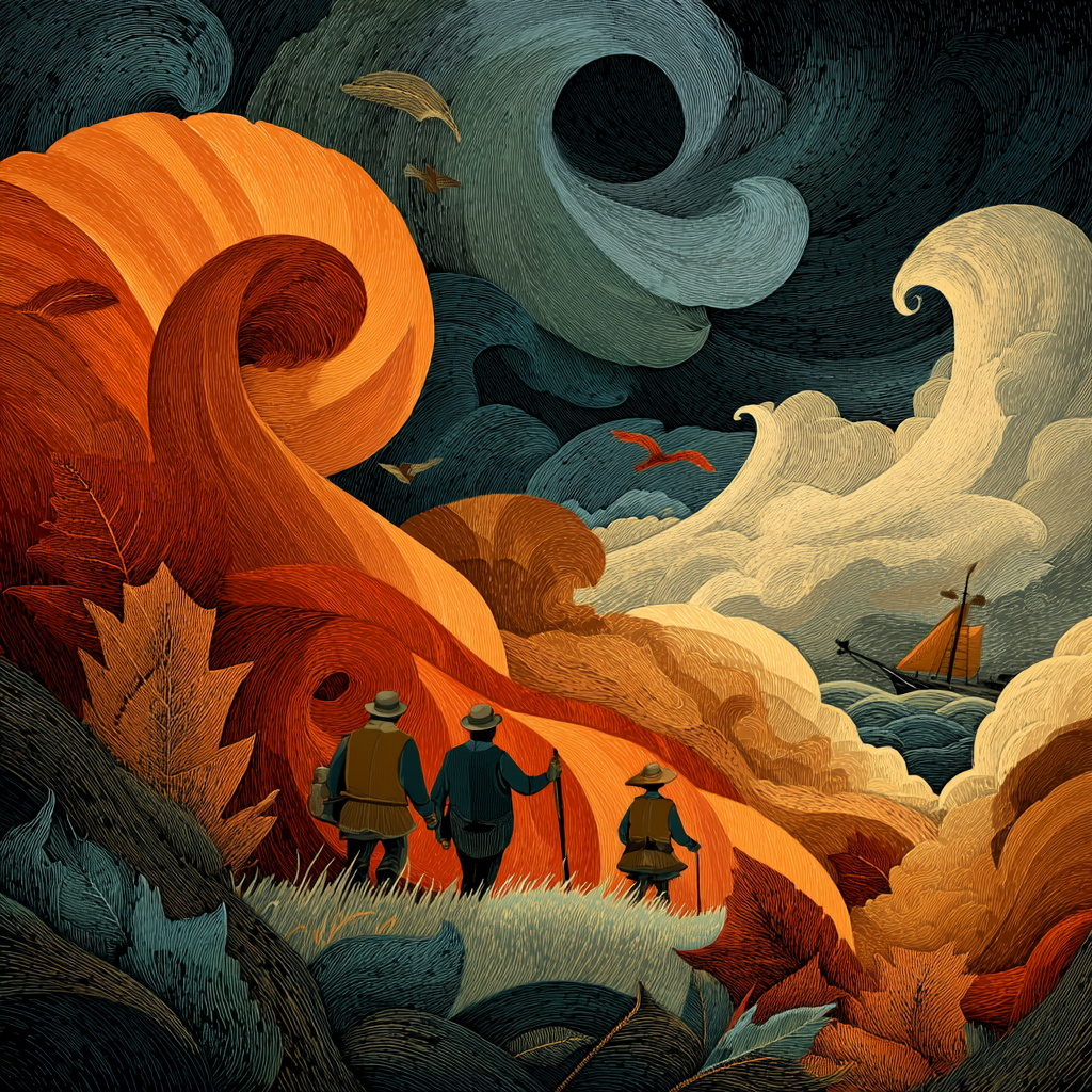 Mother's Autumn Embrace Painting By Numbers Kit