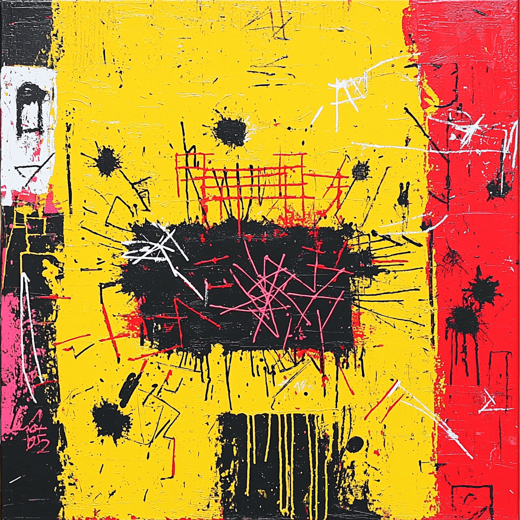 Jean-Michel Basquiat Inspired Raw Connections Painting Number Kit