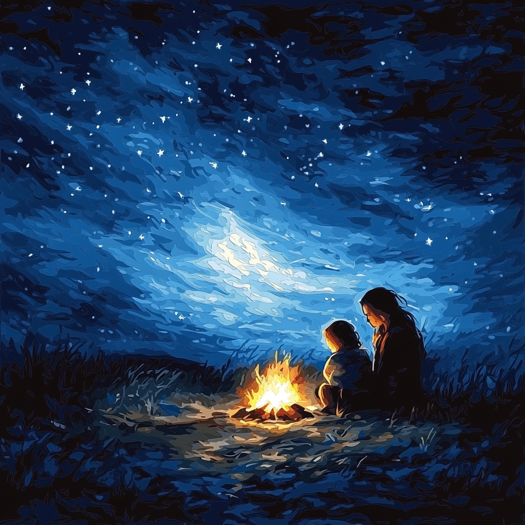 Under A Starlit Sky Paint By Numbers Art