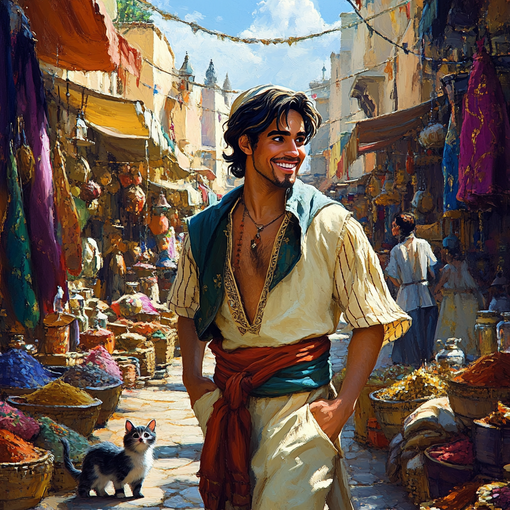 Aladdin Market Adventure Numbered painting kits