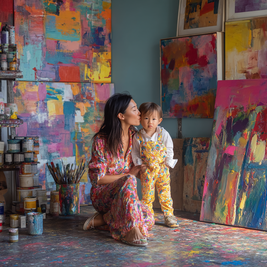 Mom’s Art Studio Painting By Numbers Kit