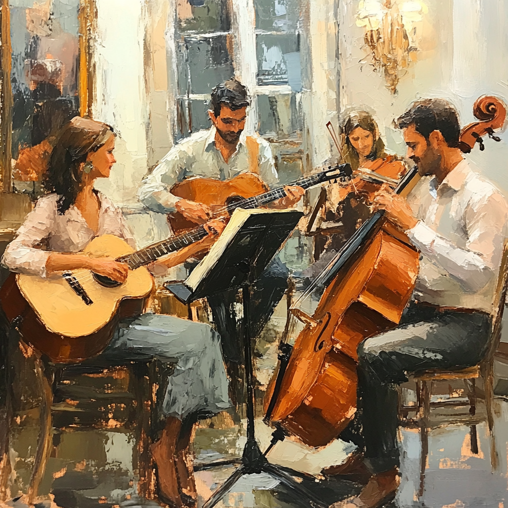 Edgar Degas Inspired Café Musicians Paint by numbers kits