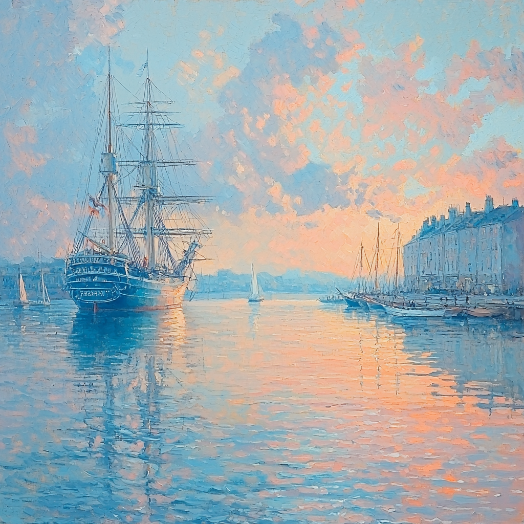 J.M.W. Turner Inspired Harbor Of Serenity DIY Paint By Numbers