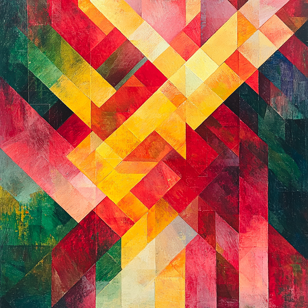 Paul Cézanne Inspired Whimsical Fragments DIY Paint By Numbers