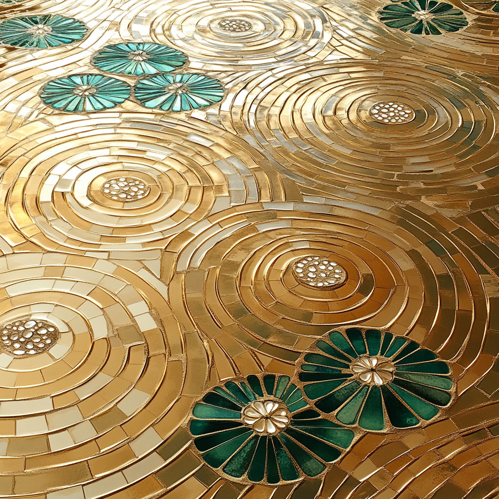 Gustav Klimt Inspired Ornamental River Surface paint by number