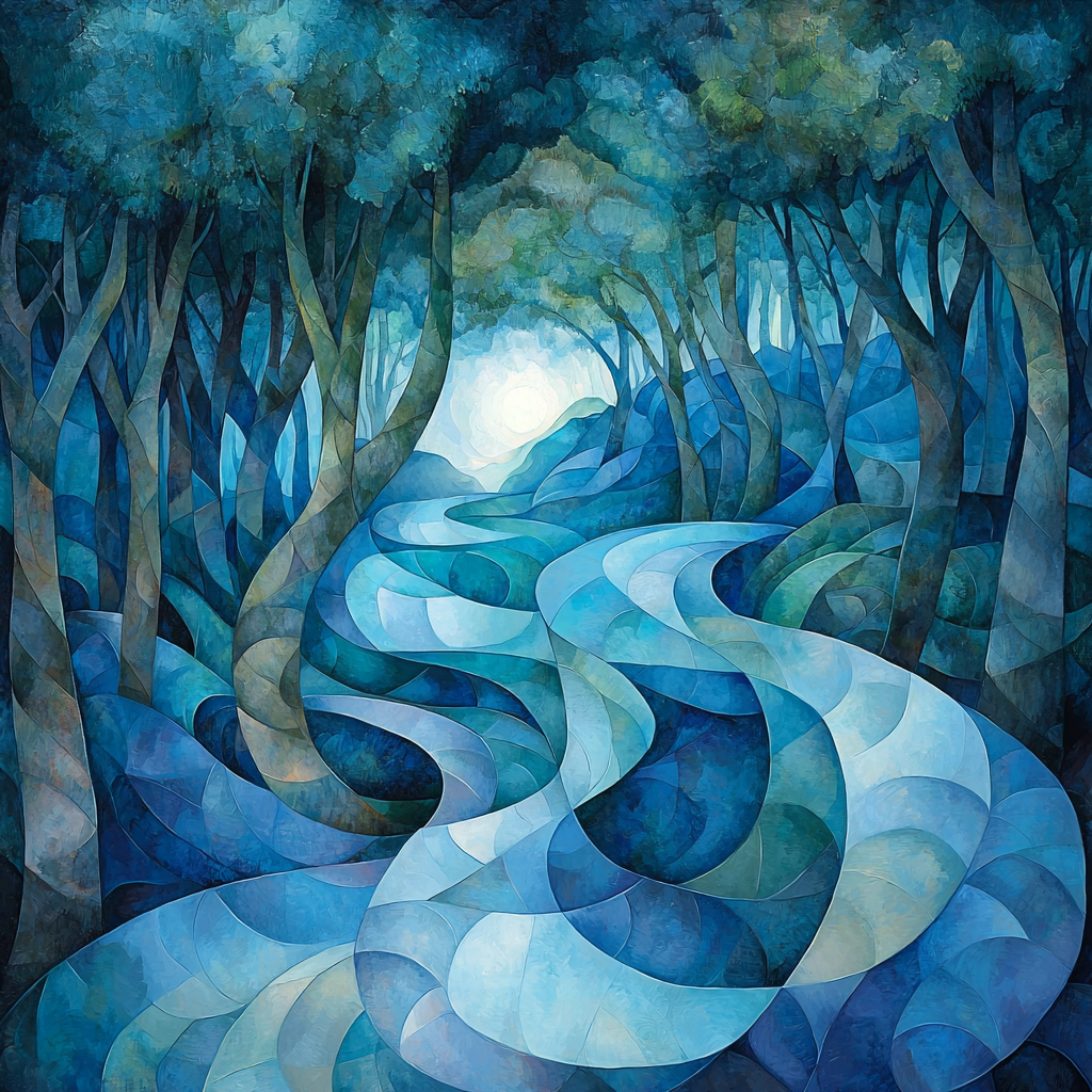 Michelangelo Inspired Mystical Echoes Number Painting