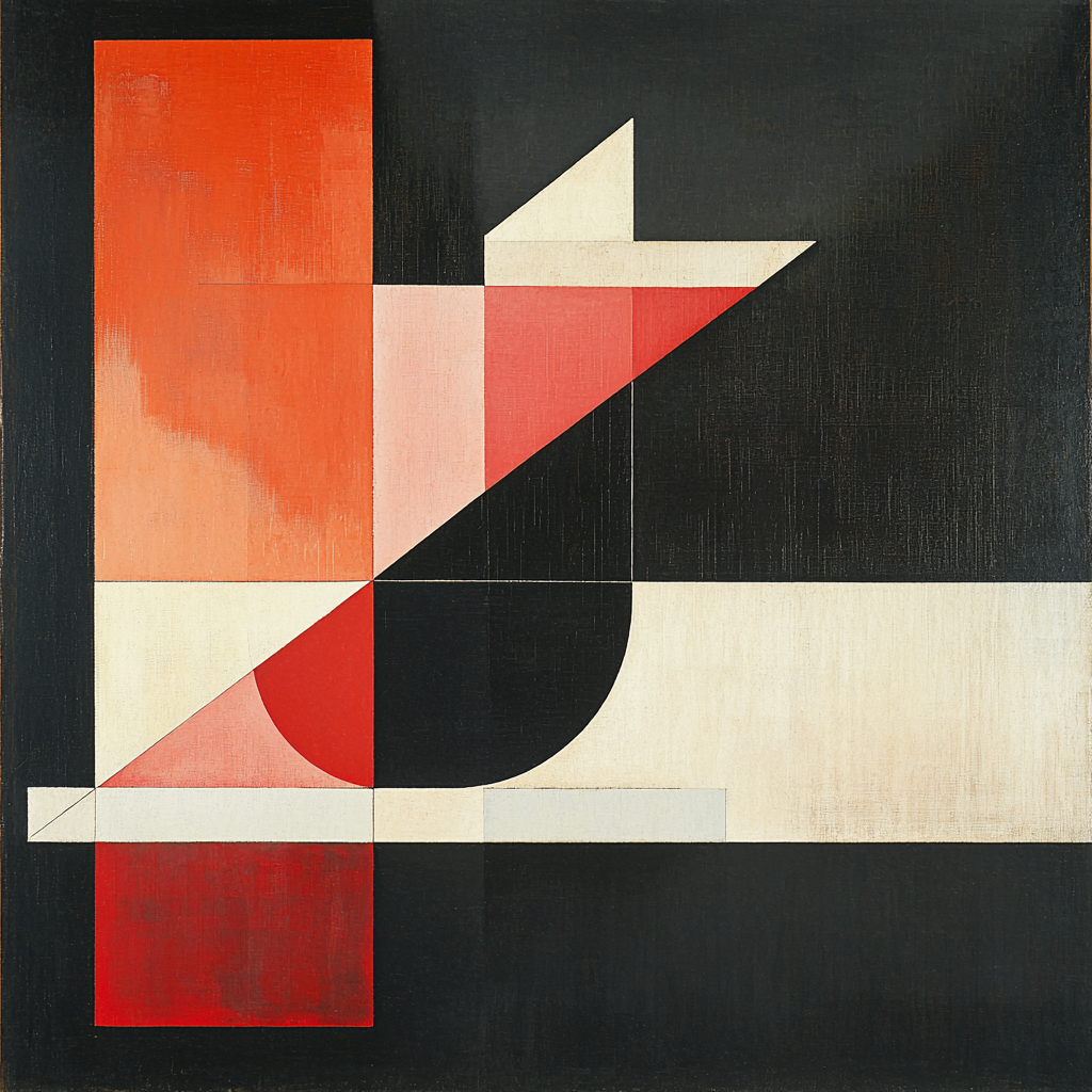 Kazimir Malevich Inspired Timeless Simplicity Number Painting