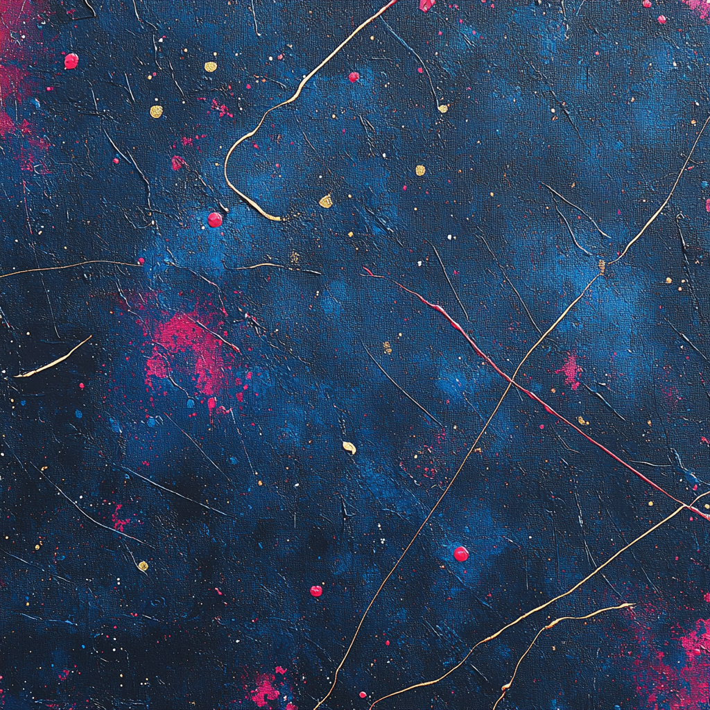 Jackson Pollock Inspired Nebula Of Drips Paint by numbers art
