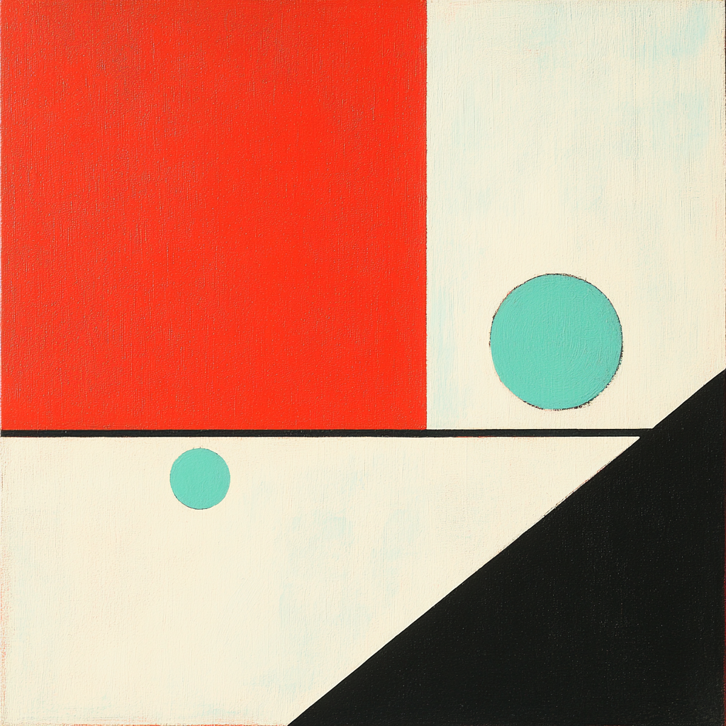 Kazimir Malevich Inspired Red Square Dialogue Paint by numbers art