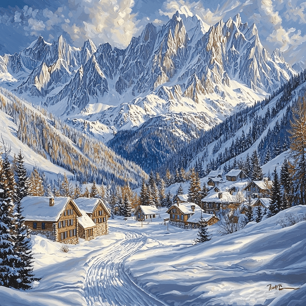 Chamonix-Mont-Blanc - France Paint By Numbers Kits