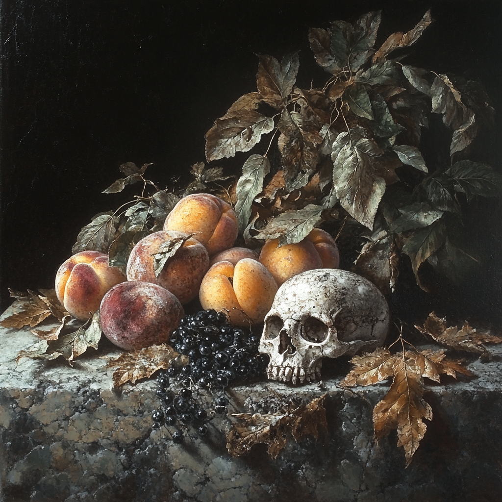 Caravaggio Inspired Memento Mori Arrangement Paint by numbers kits