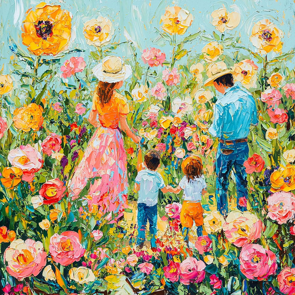 Mother's Garden Of Dreams Painting Number Kit
