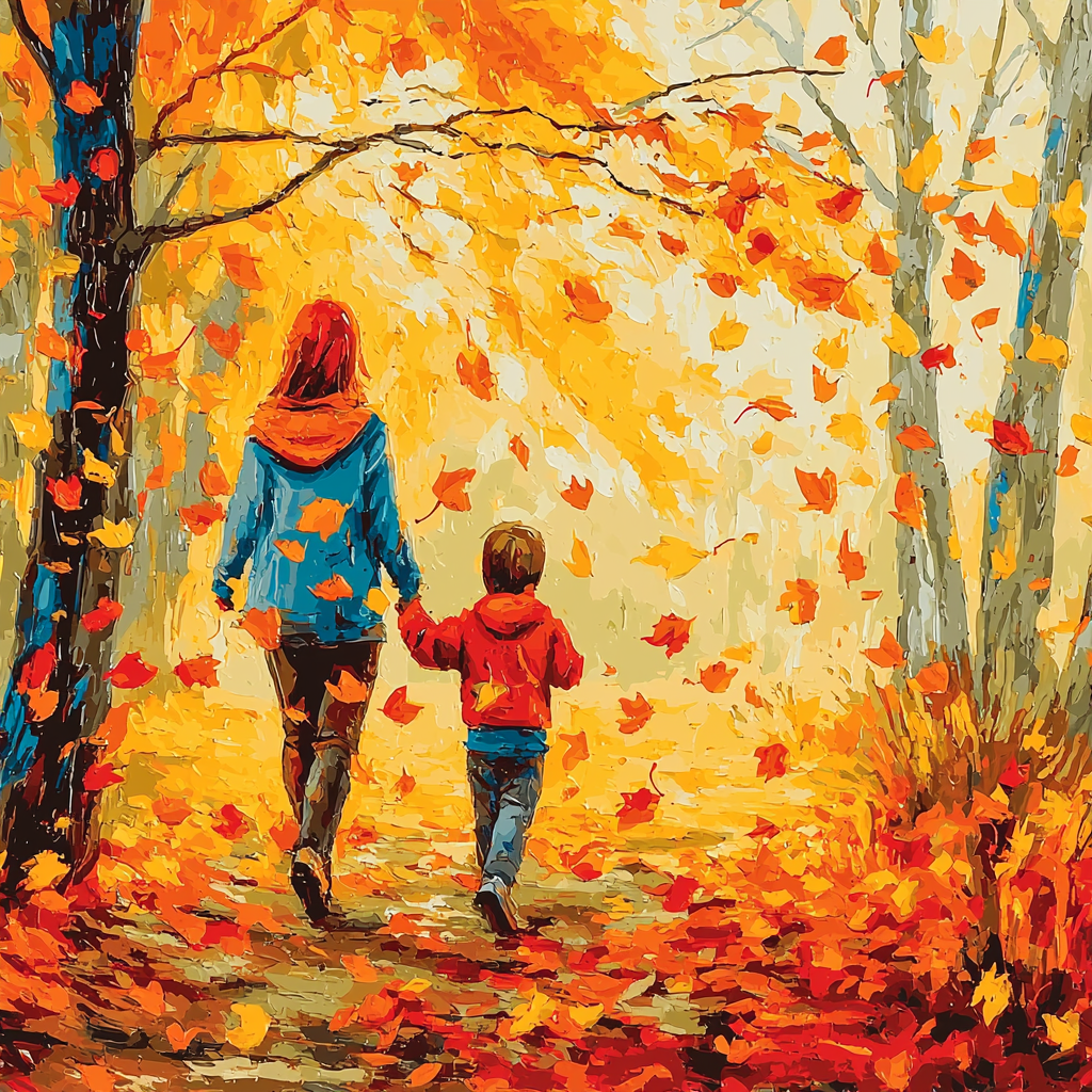 Embrace Of The Seasons Paint By Numbers Art